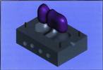 Figure 3. Parametric mould cavity created with an imported solid